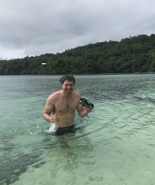 Man snorkelling tonga