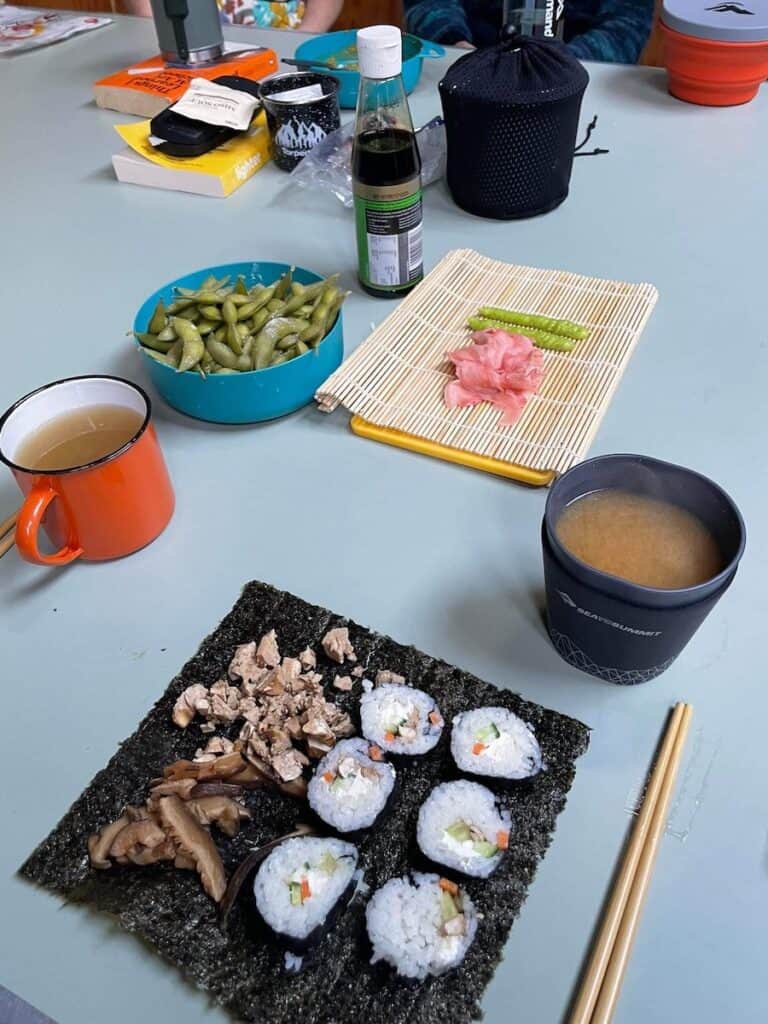 homemade sushi