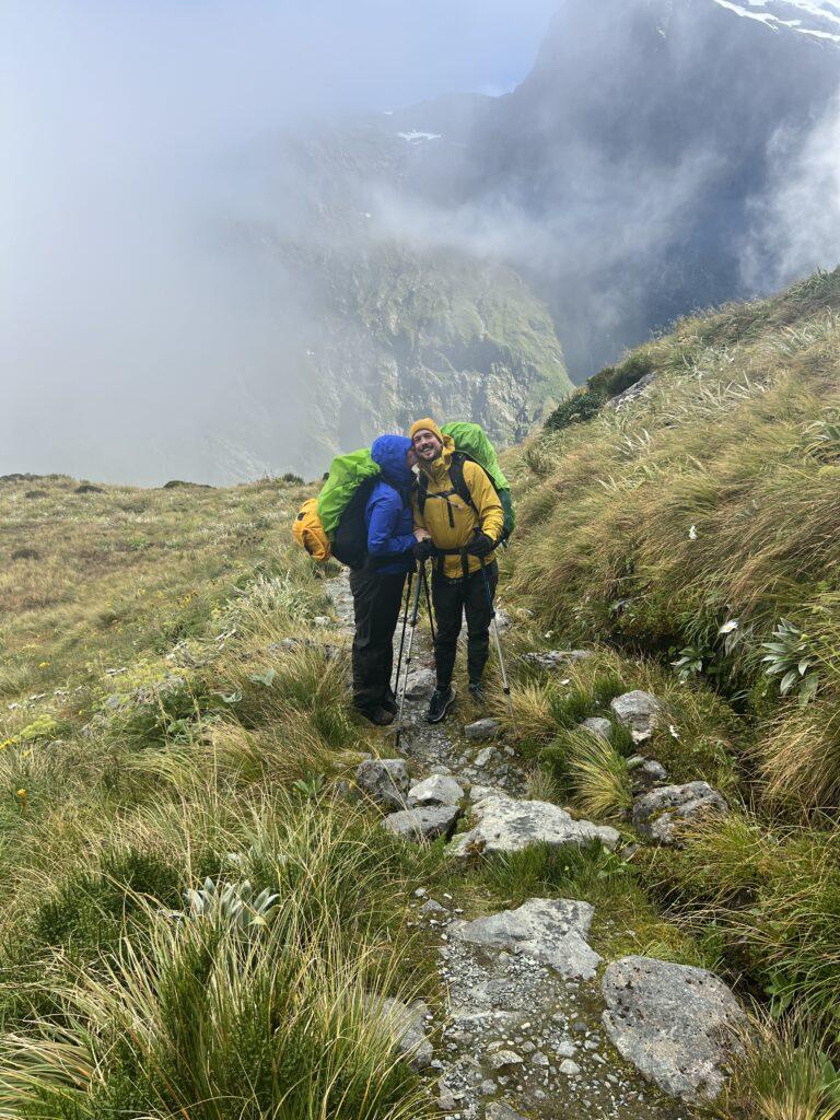 Couple together on the Milford Track