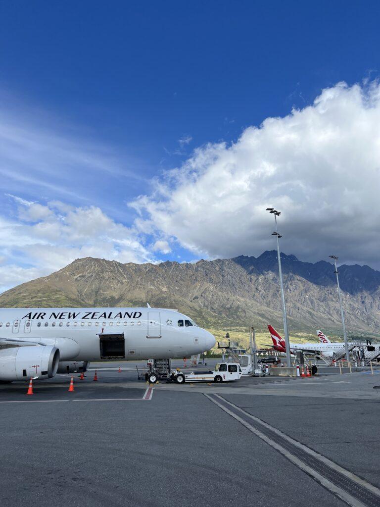 Queenstown Airport from the Tarmac