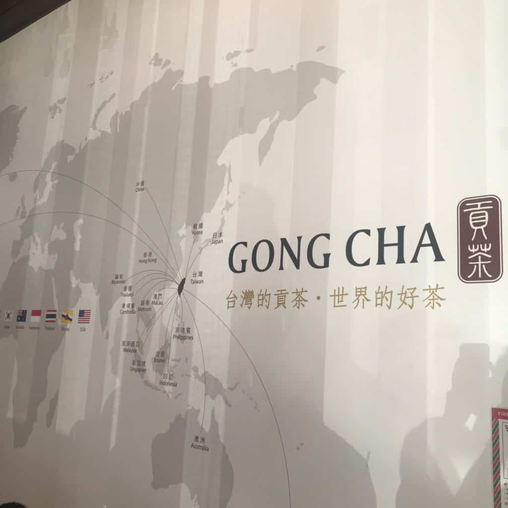 Gong Cha world map of tea locations