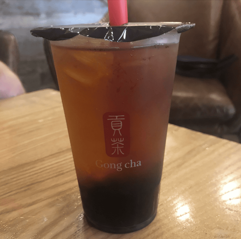 a milkless bubble tea in newmarket