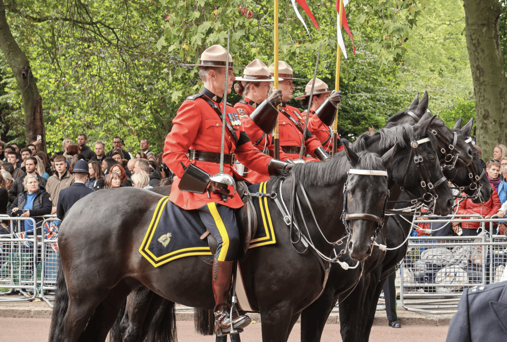 Royal Canadian Mounted Police on Horses