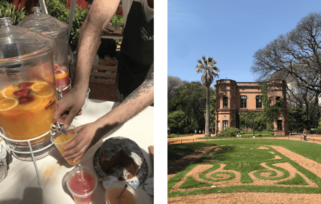 Fruit juice and botanical gardens