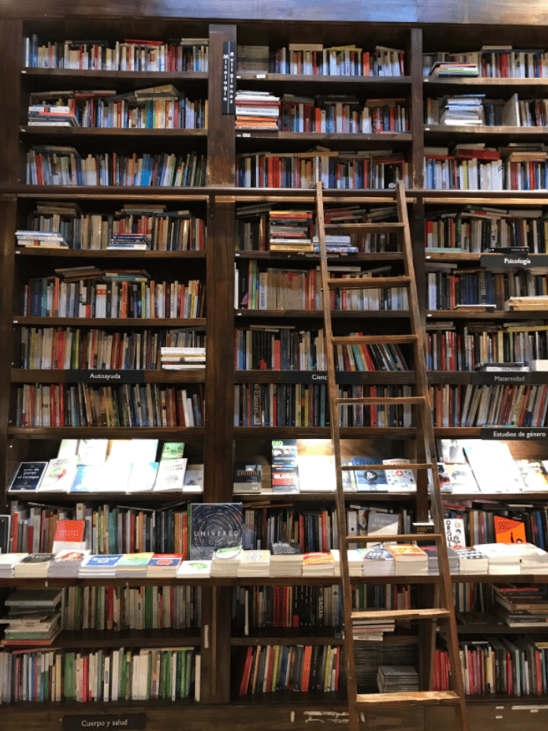 Book store with ladder