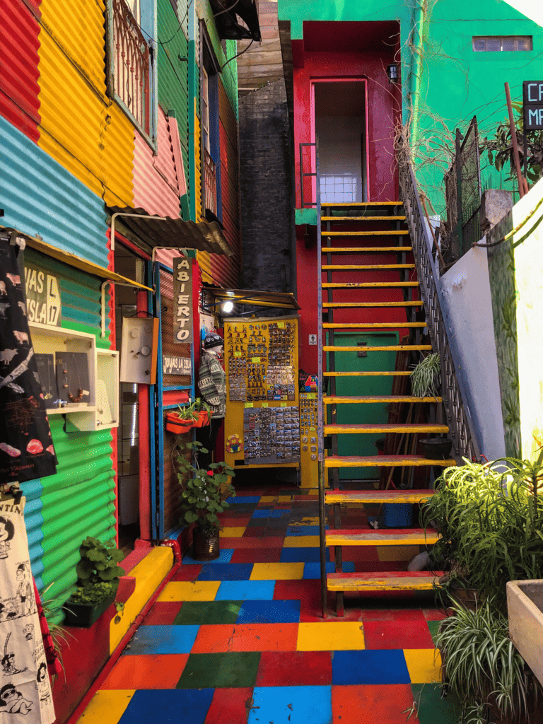 Colorful alleyway in Buenos Aires