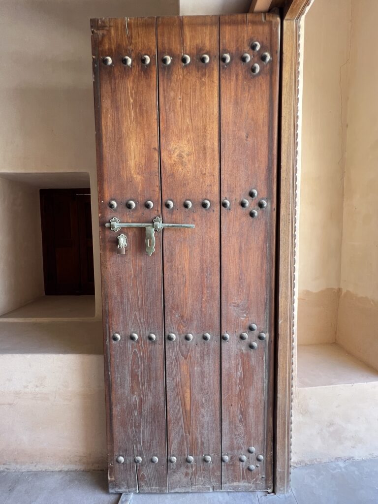 Wooden door in the middle east