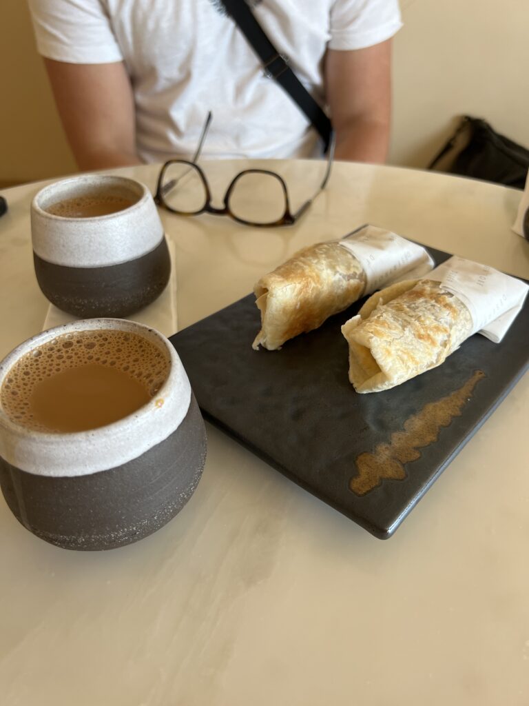 karak tea and chapati