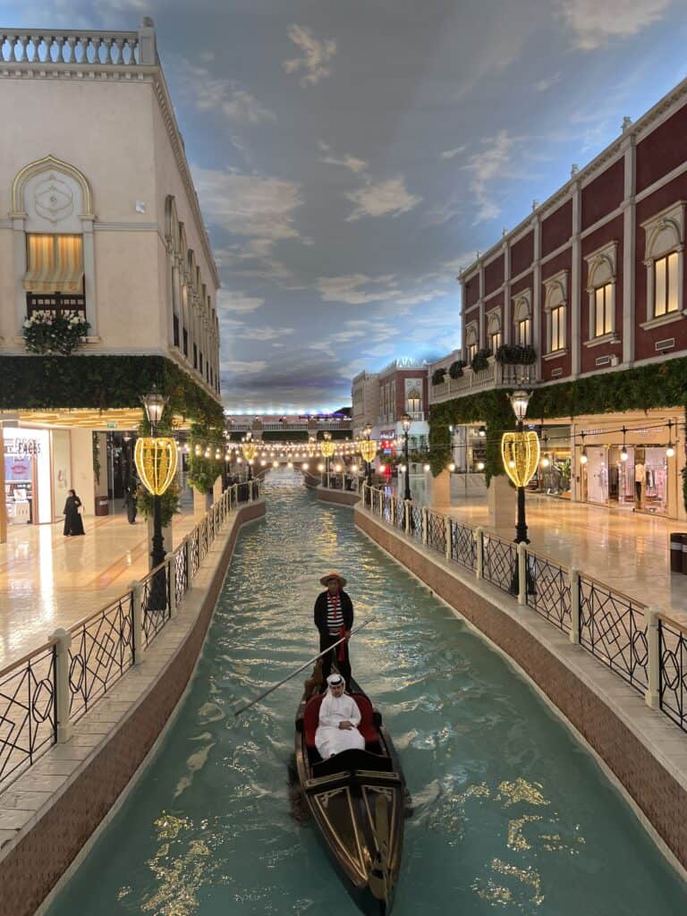 Doha Mall Canal Gondola Boat