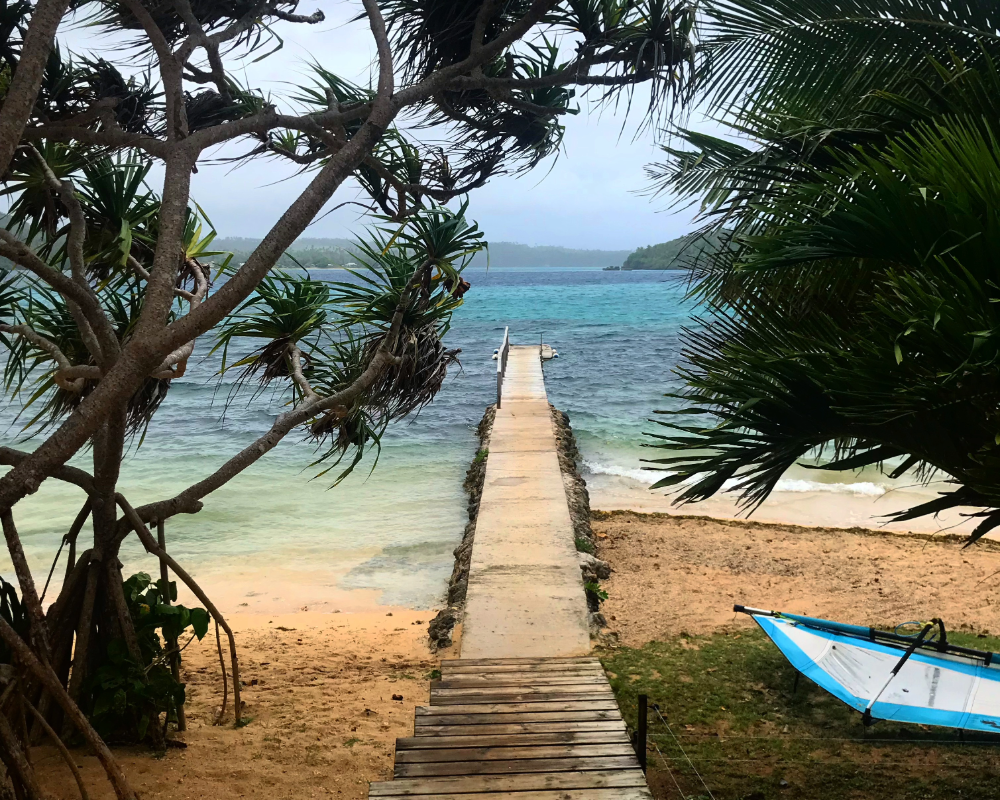Dock on an island in Tonga