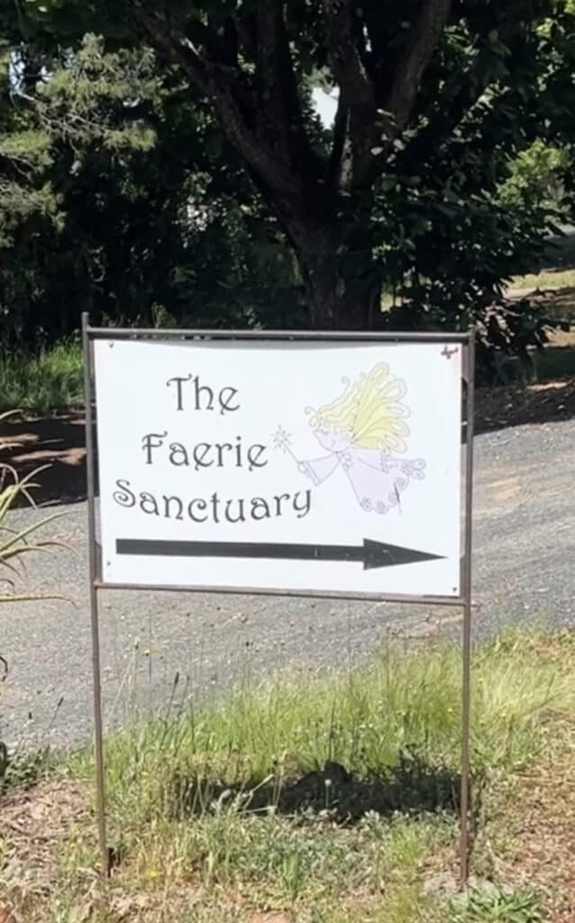 Fairie Sanctuary signs