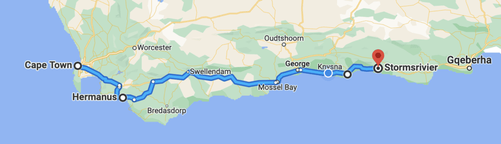 Garden Route Map