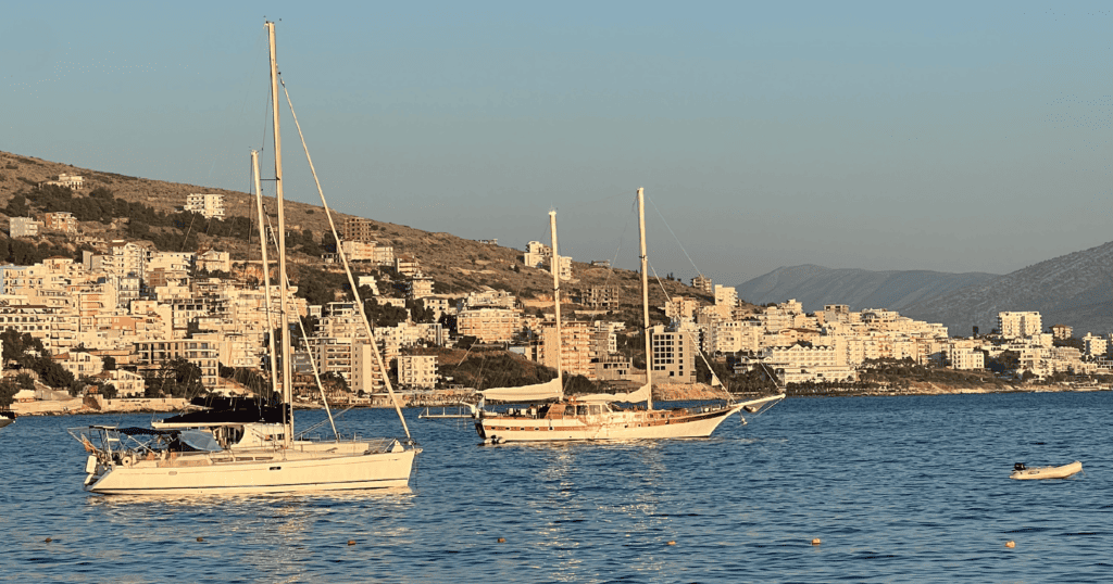 sail boats in Sarande