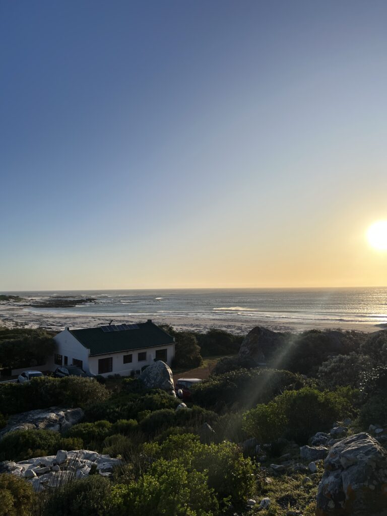 Olifantsbos Cottage at sunset