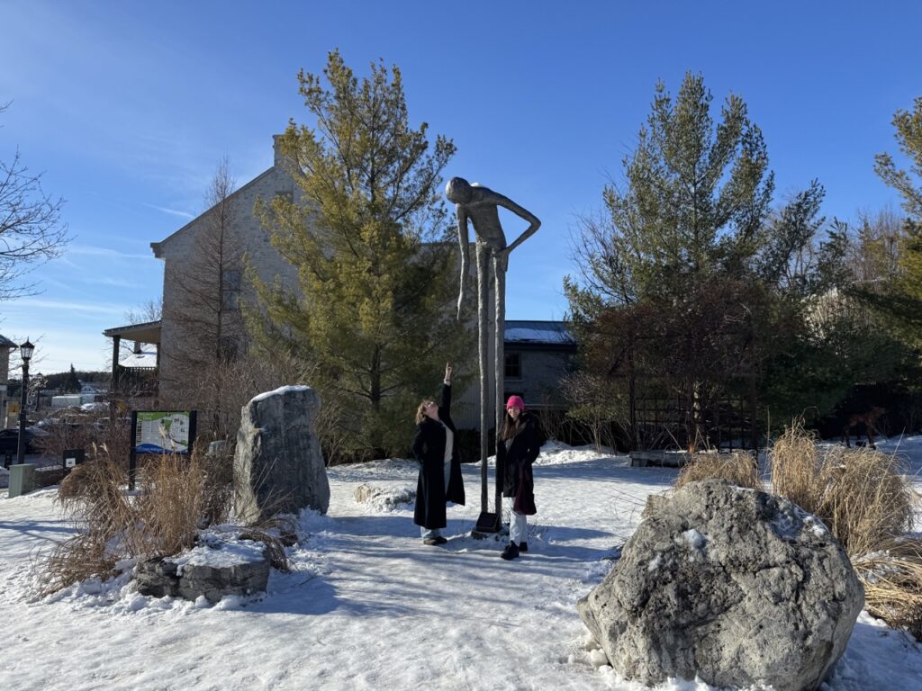 Tall Man Statue in Elora, Ontario
