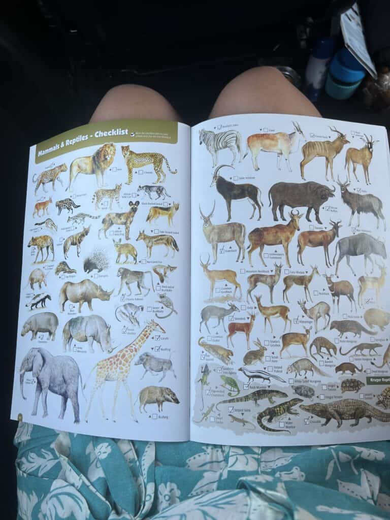 Kruger National Park Checklist book