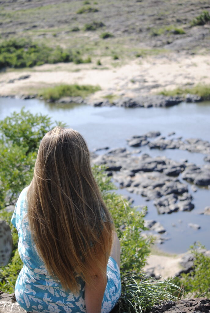 Viewpoint over a river in the Kruger National Park