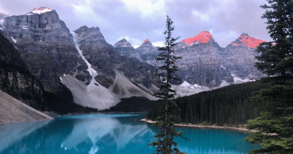 Morraine Lake at sunrise