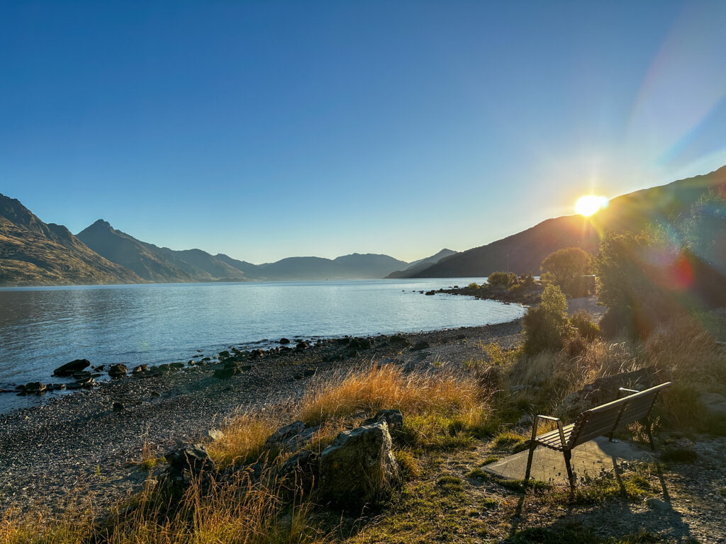 Sunset over Lake Wakatipu