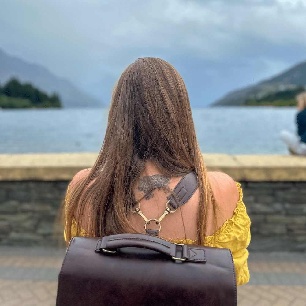 Woman standing at Queenstown Waterfront