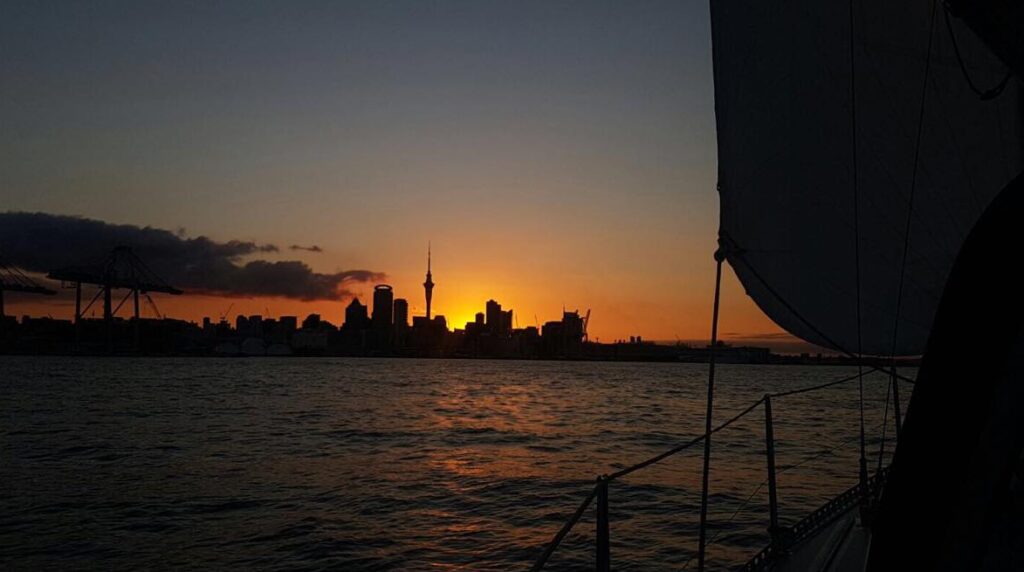 Auckland Sunset Boat