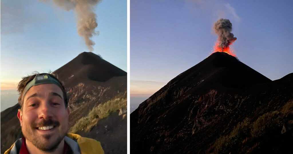 Chesney close to Volcan de Fuego