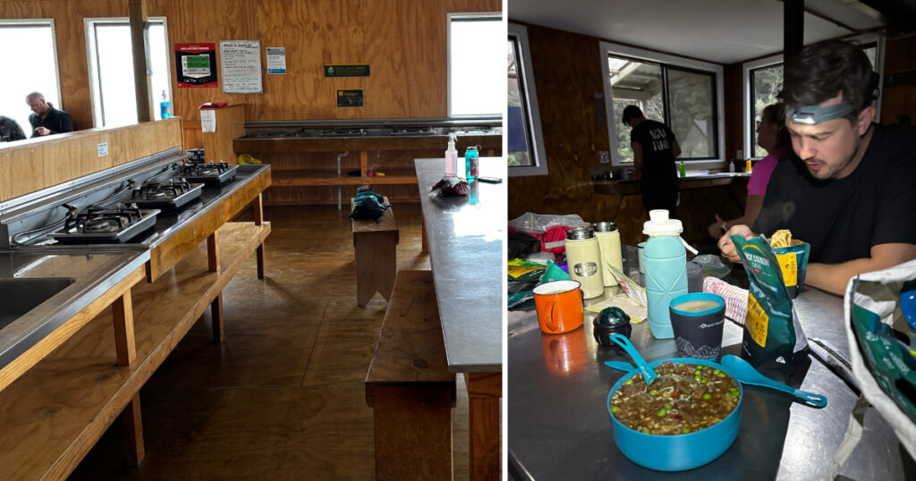 Kepler Track Huts kitchen