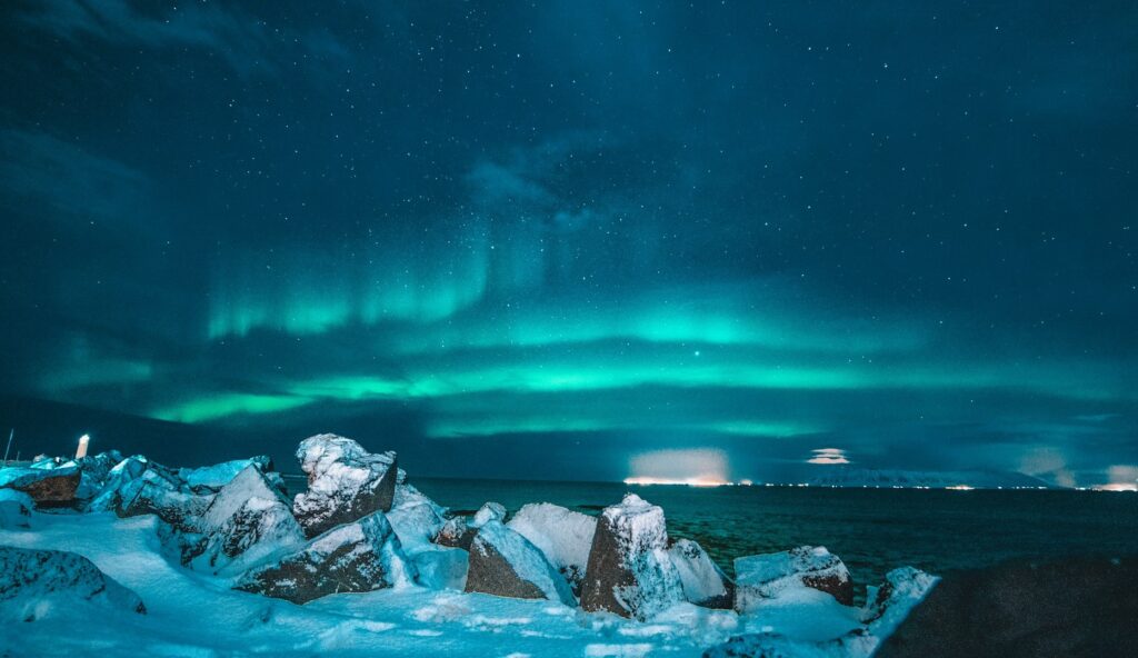 Northern lights in Greenland