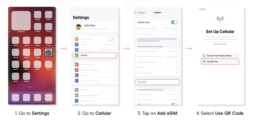 Holafly eSIM Setup Instructions
