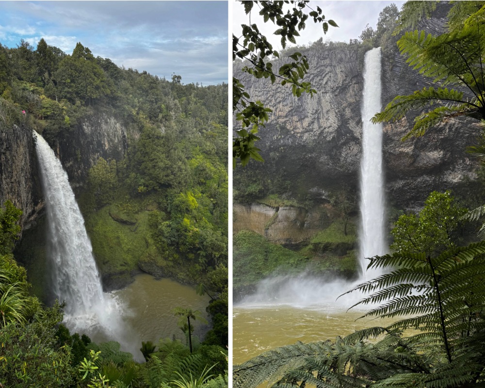 Bridal Veil Falls in New Zealand