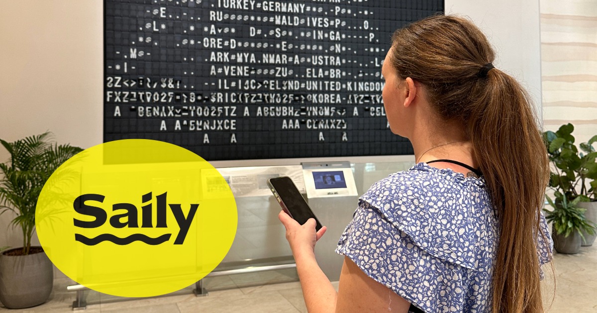 Me at the Singapore airport using a Saily eSIM