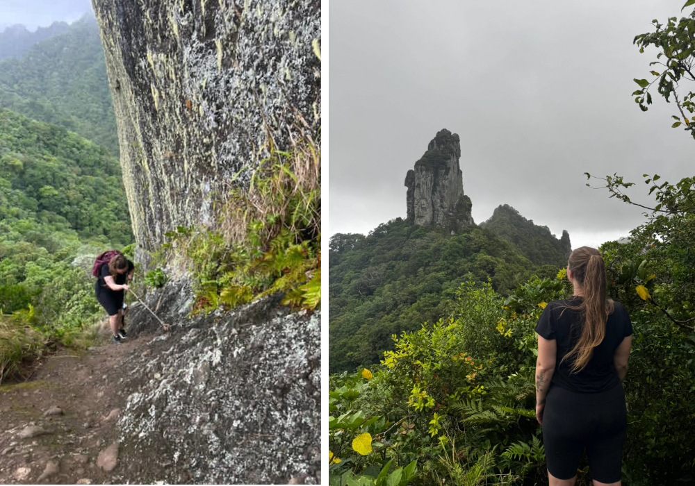 Woman hiking in Rarotonga