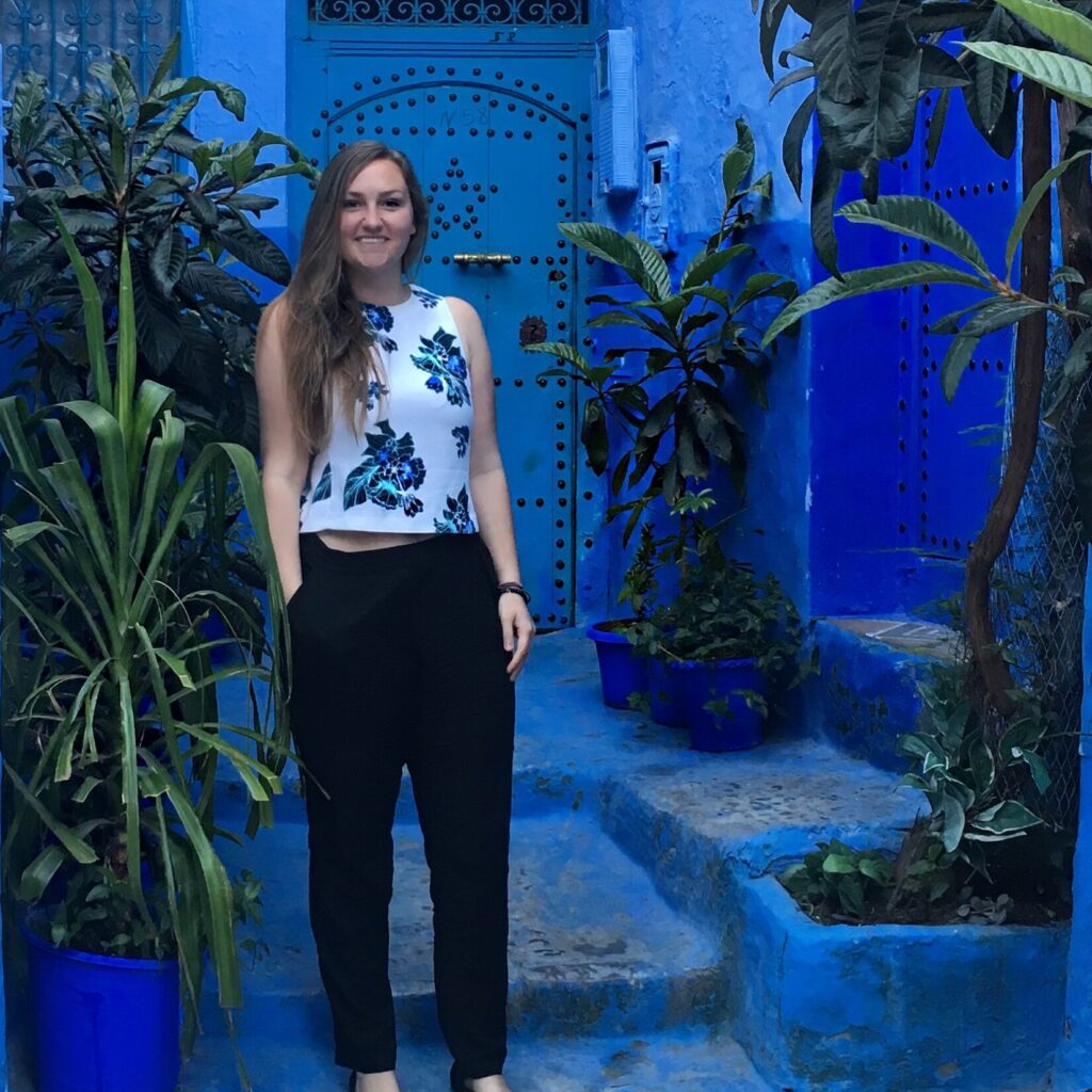 Naomi in Chefchaouen Morocco