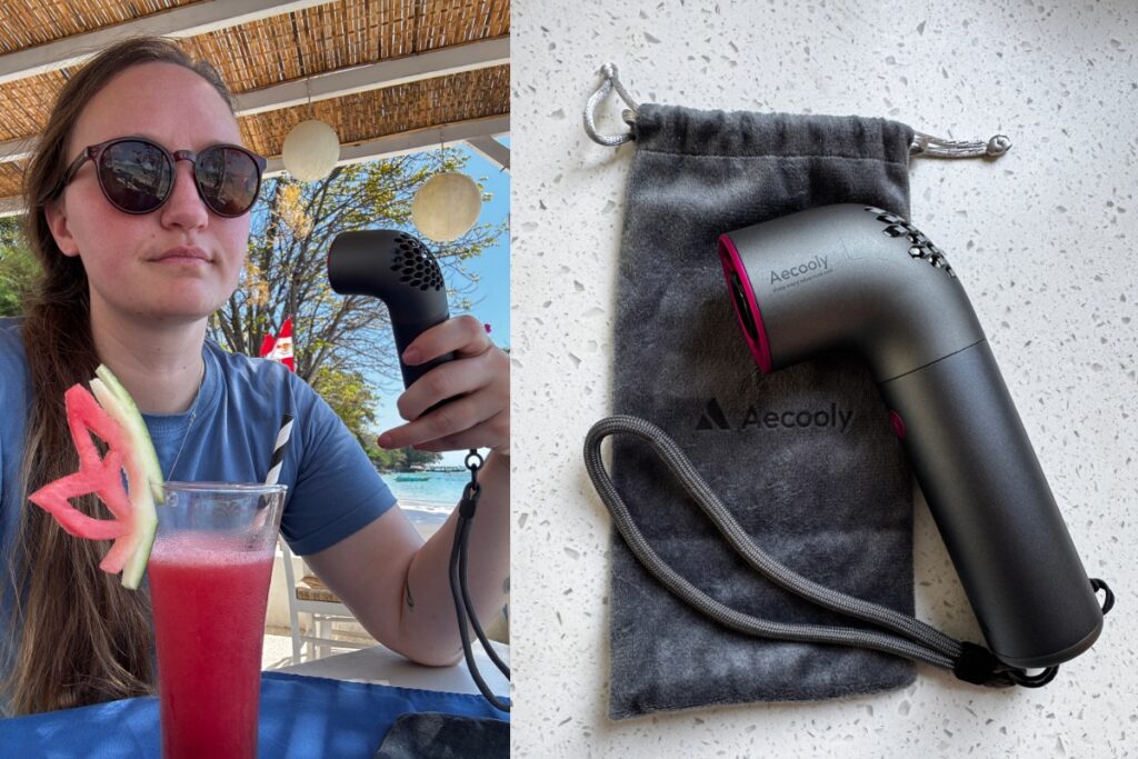 Me using the Aecooly Ultra in Indonesia