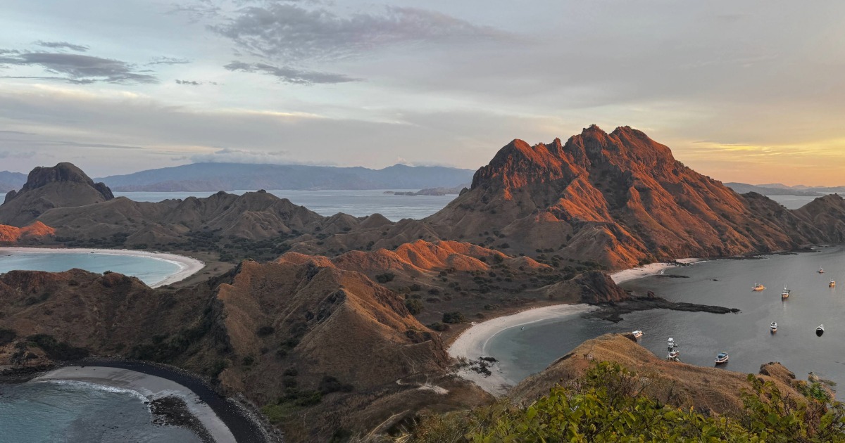 Padar Island at Sunrise Indonesia