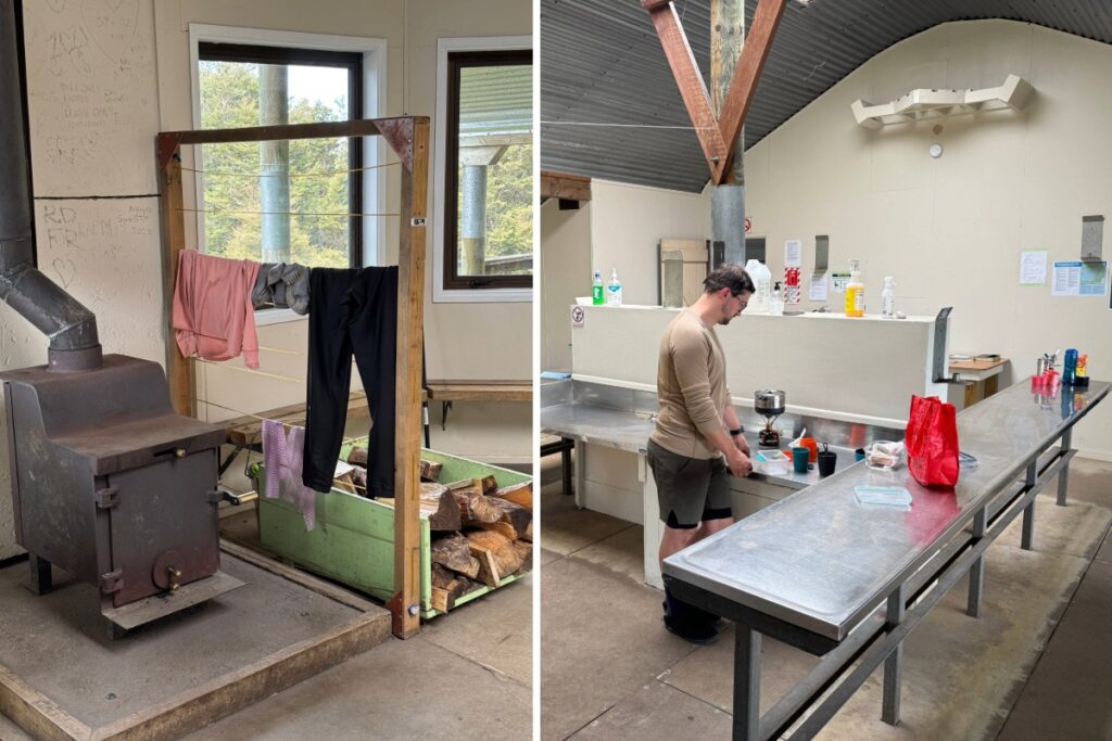 Inside Panekire Hut Lake Waikaremoana Great Walk