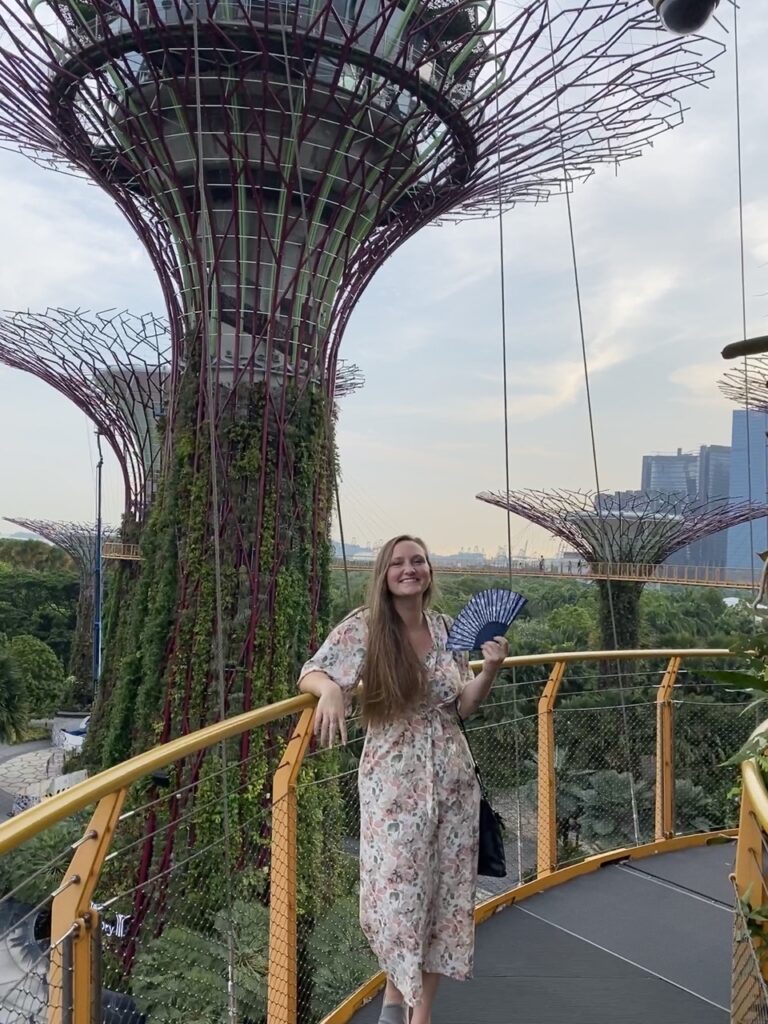 Woman at Singapore Trees