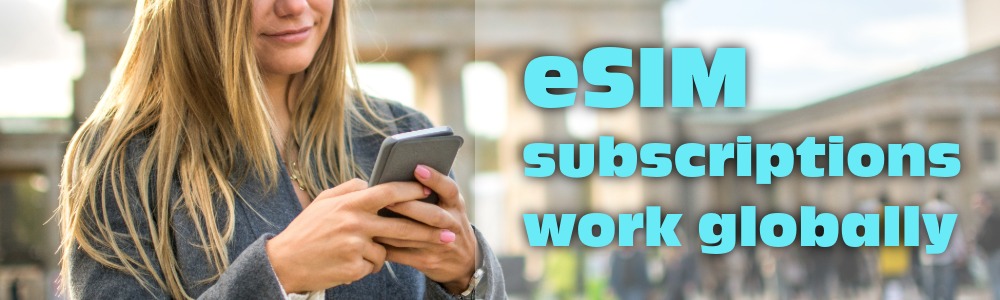 eSIM subscription banner