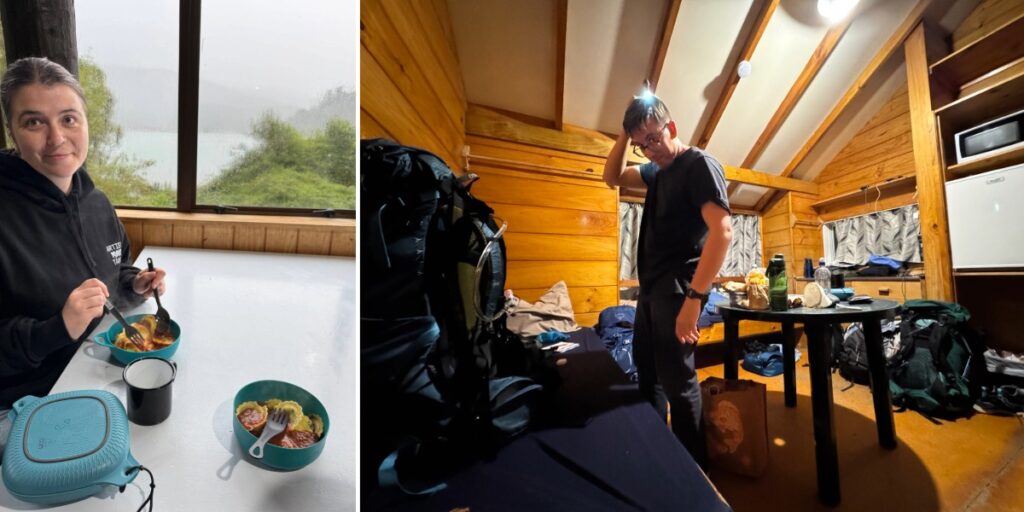 Lake Waikaremoana Holiday Park Cabin and Kitchen