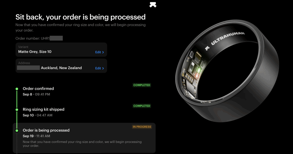 Ring shipping example