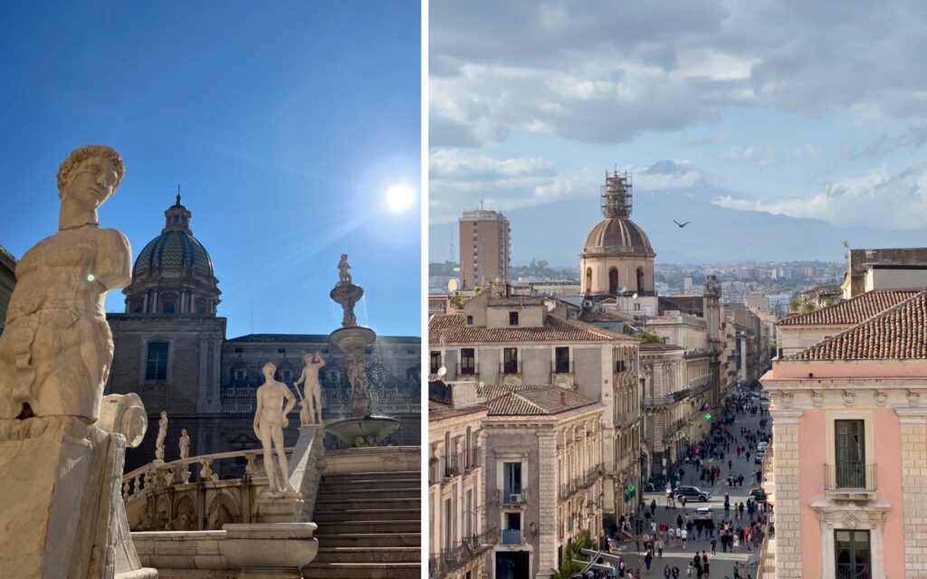Old buildings in Catania, Italy