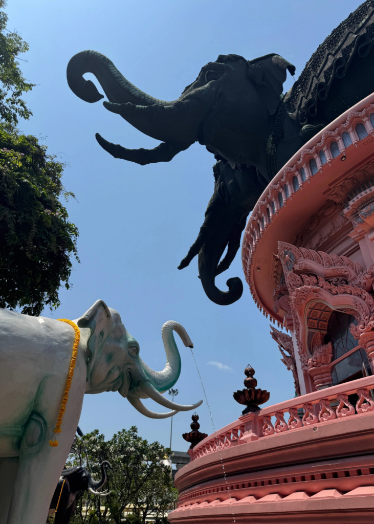 Elephant temple close up