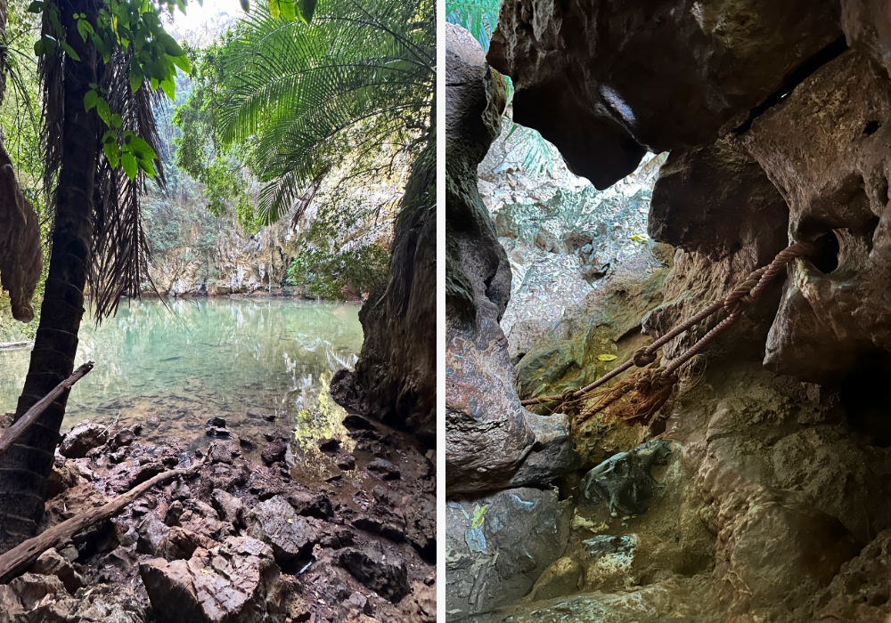Lagoon you can hike to from Railay Beach