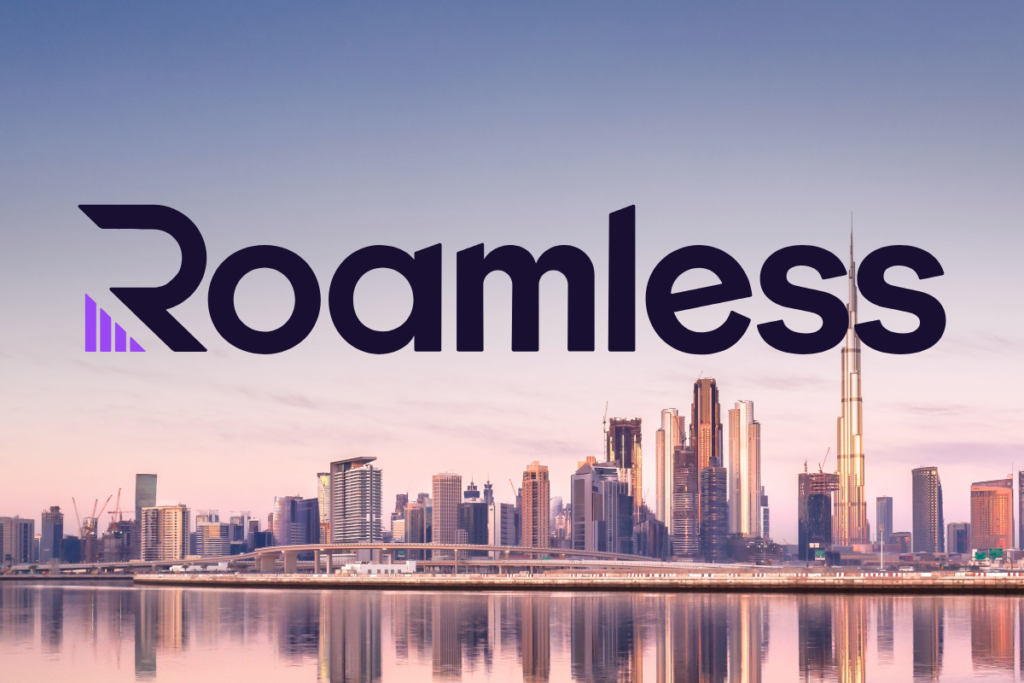 Roamless eSIM Quiz Banner Dubai Skyline