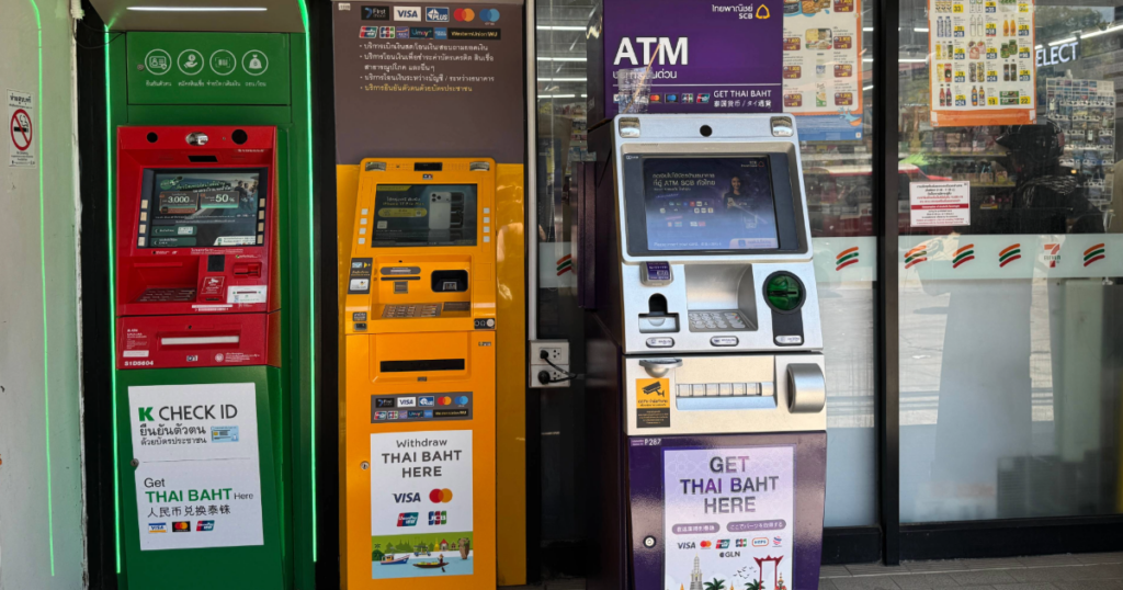 ATM Fees in Thailand different banks