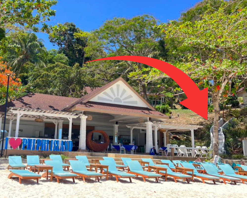 Hidden staircase on the way to Loh Moo Dee Beach