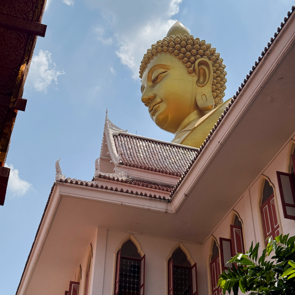 Wat Paknam giant buddha in Bangkok, Thailand
