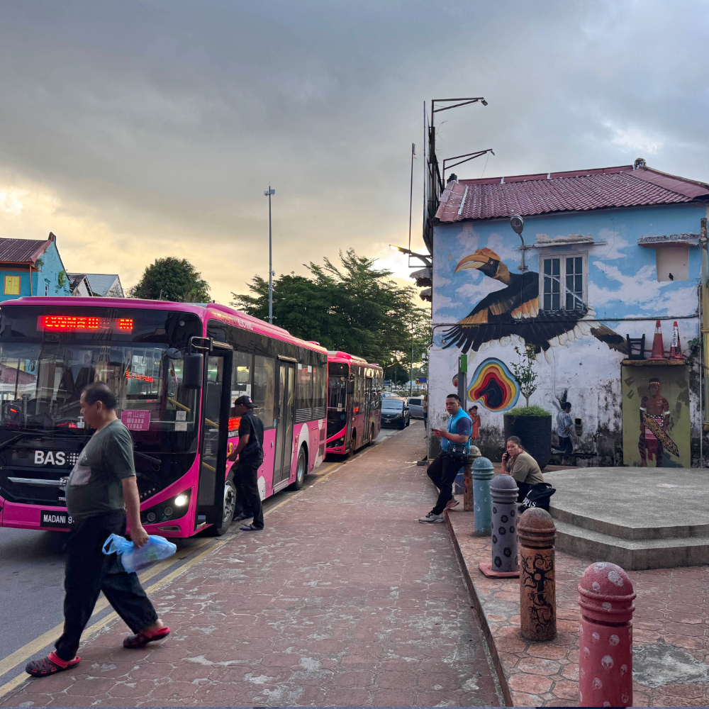 Kuching Bus Station stop for Bako National Park