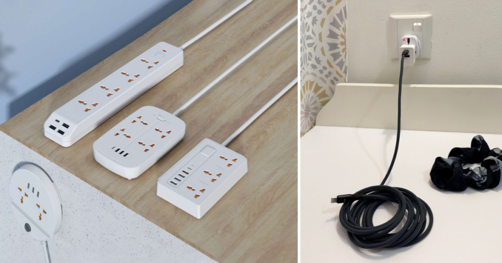 Multiboards and long charging cable