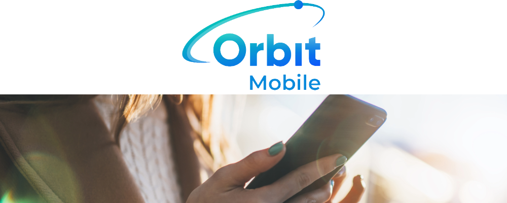 Orbit mobile eSIM logo banner